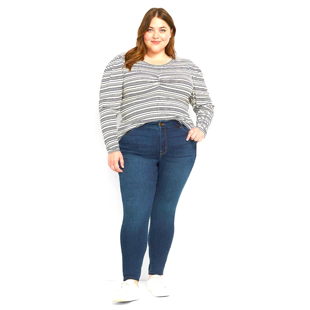 NWT 20S Lane Bryant Straight Fit High Rise Stretch Jeans w/ Flex Magic Waistband